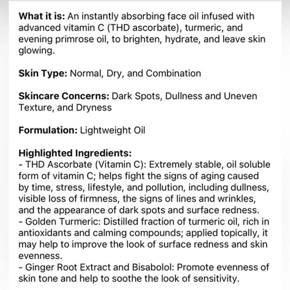 Sunday Riley C.E.O Glow Vitamin C + Turmeric Face Oil 10ml - Picture 6 of 11